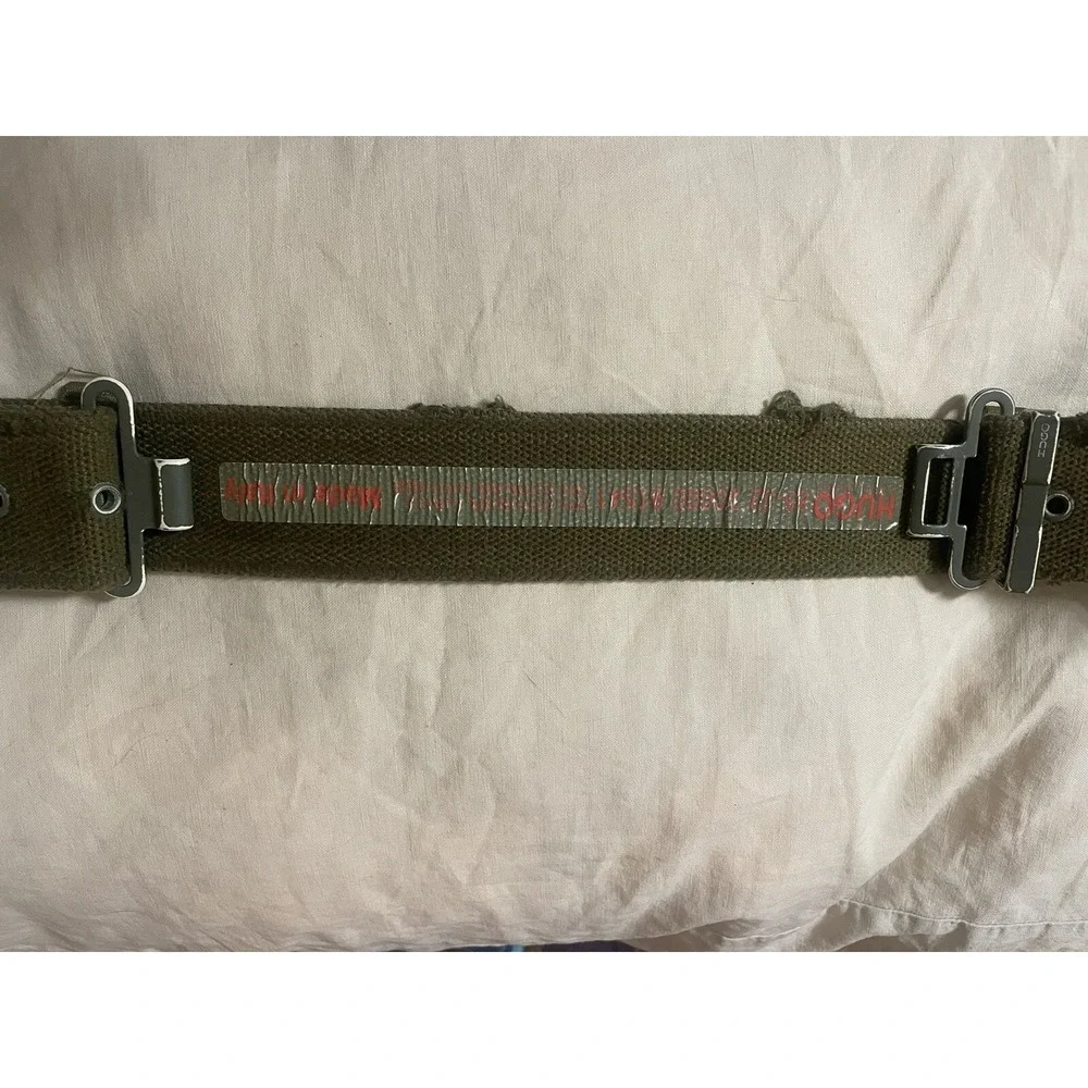 Hugo Boss Belt Sz 32 / 85 Military Green Pistol 20000‎ 91541